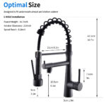 pull down kitchen faucet with 2 spray modes